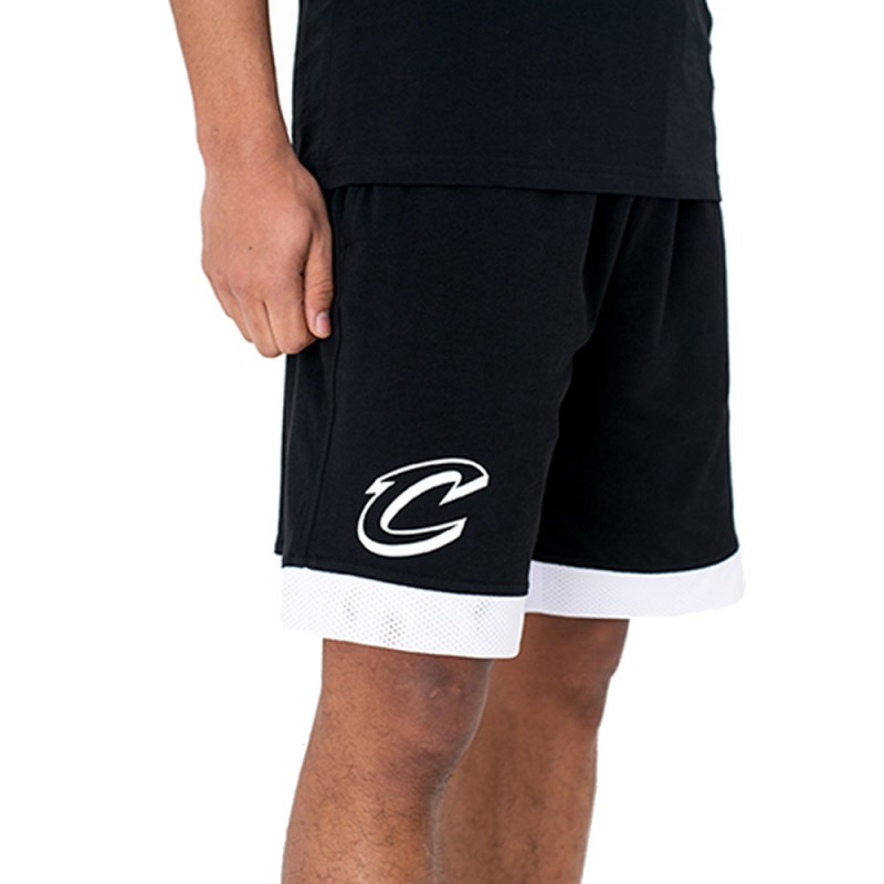 New Era Short Nba Mesh Cleveland NeroBianco New Era Short Nba Mesh Cleveland NeroBianco