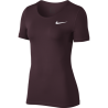 Nike Maglia Manica Corta SS All Over Burgundy Donna