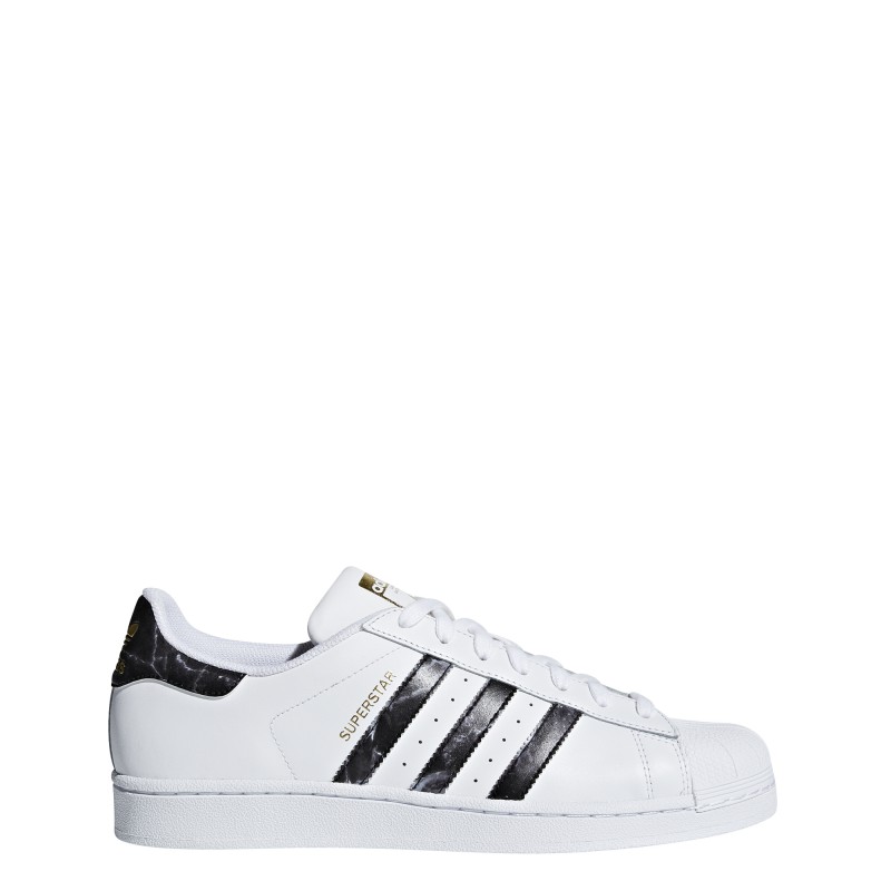 scarpe adidas nere con strisce bianche