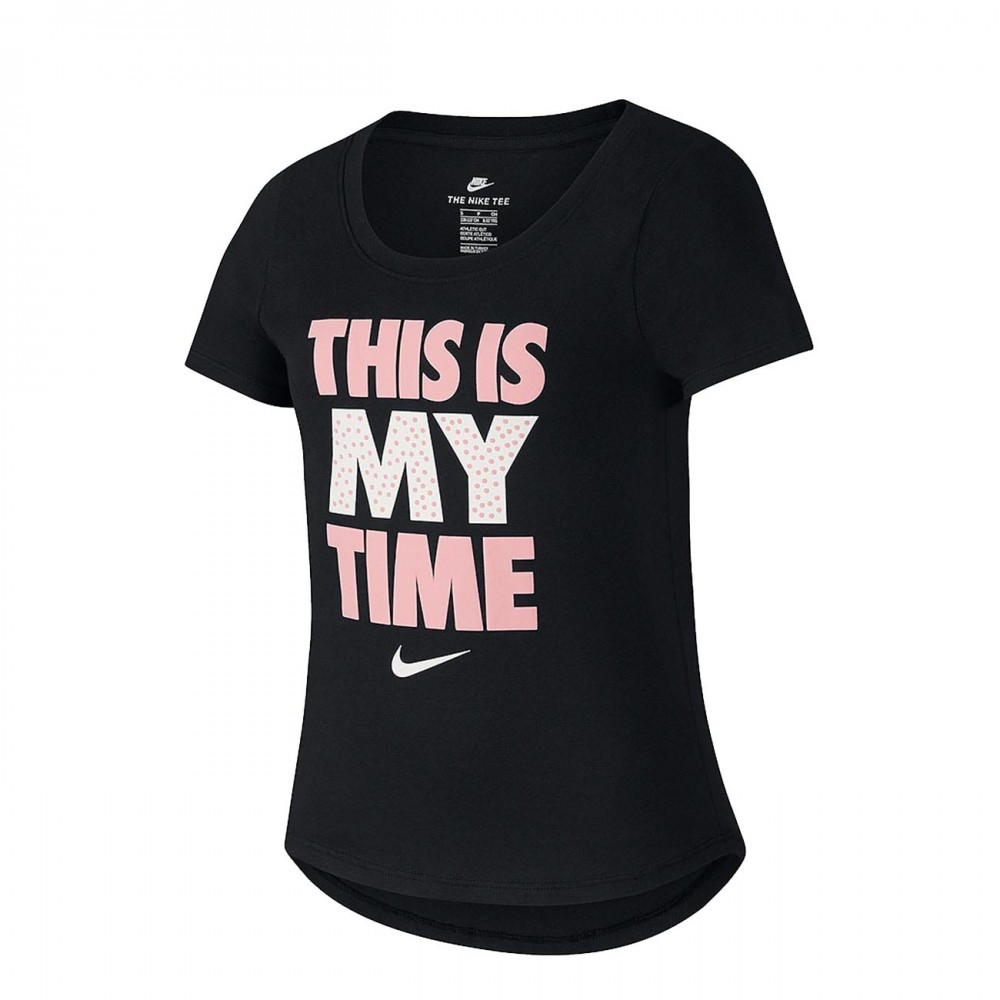 Nike T-shirt Nera Ragazza XS