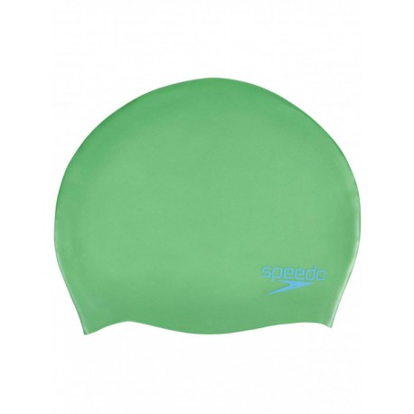 Speedo Cuffia Silicone Plain Moulded Junior Verde