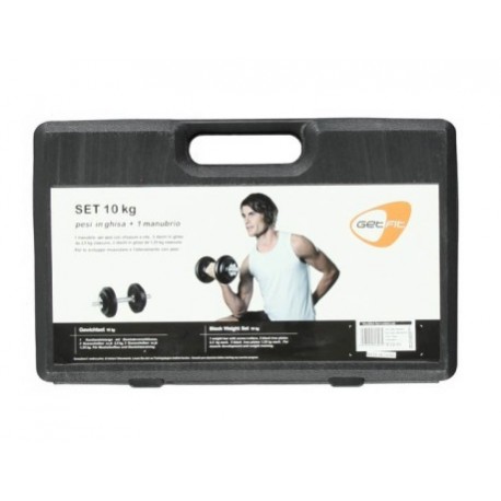 Get Fit 10 Kg Black Dumbbell Set Valigetta