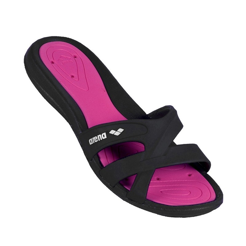 Arena Ciabatte Athena Nero Fucsia Donna