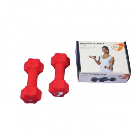 Get Fit Neoprene Dumbbell Box 2 PZ x 3 Kg