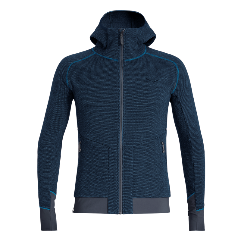 Salewa Felpa Di Lana Fanes Blu Marino Uomo - Acquista online su Sportland