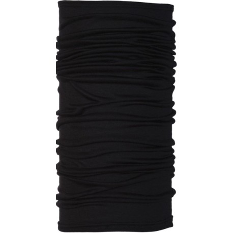 Buff Scaldacollo Leggero In Merino Nero