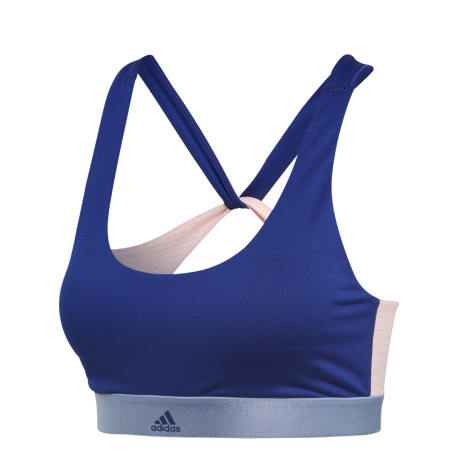 Adidas Reggiseno Sportivo All Me Blu Donna