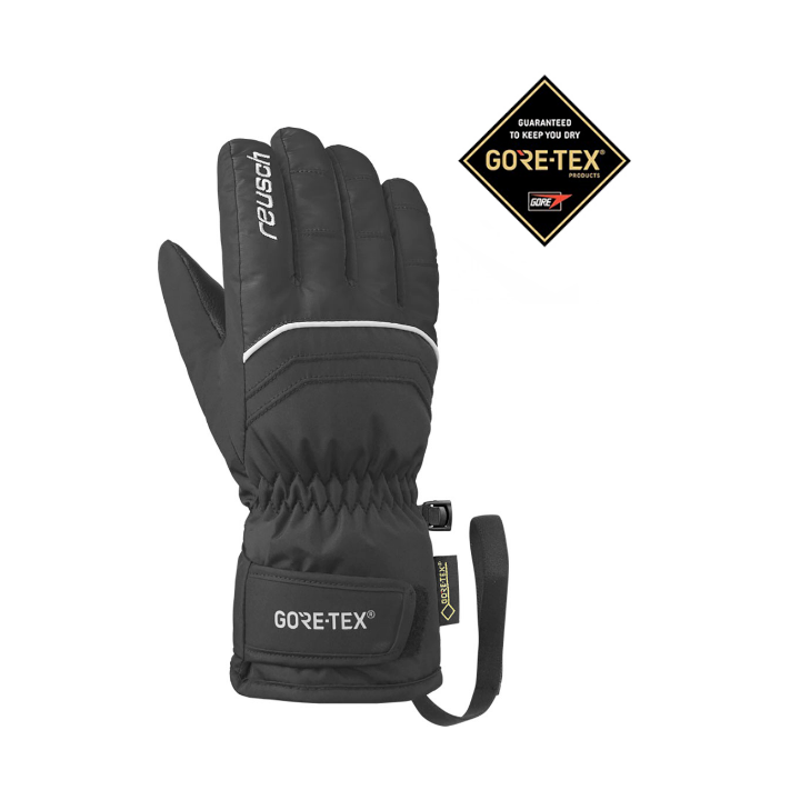 Reusch Guanti Sci Tommy GORE-TEX Bianco Nero Bambino