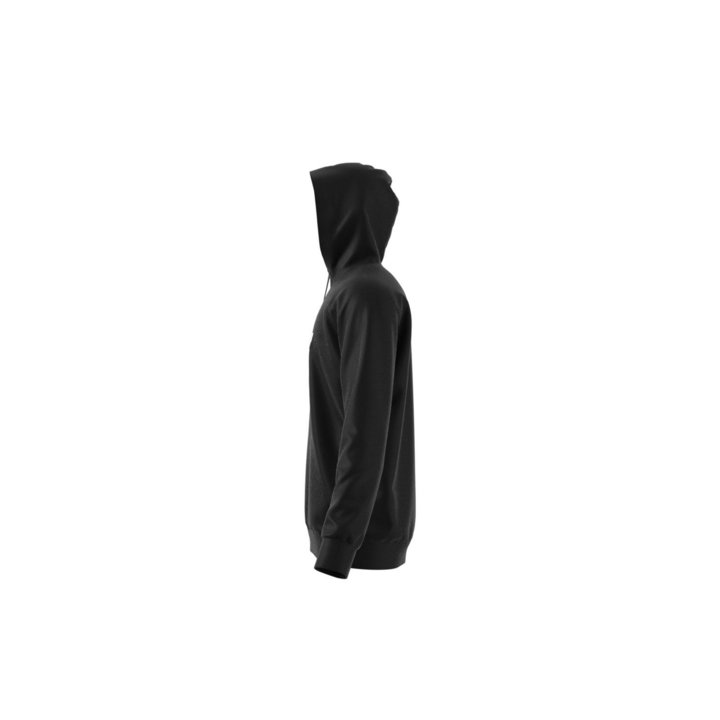 Adidas Felpa Con Cappuccio Trefoil Nero Uomo
