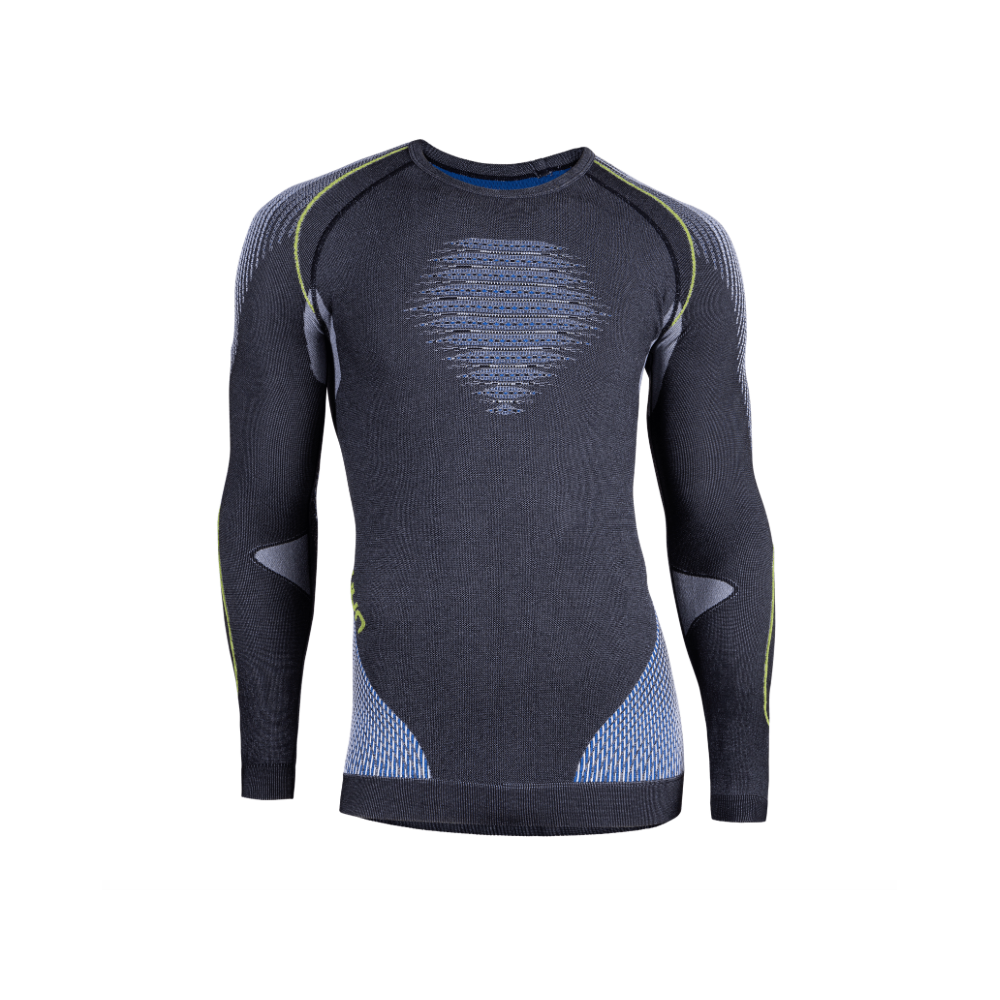 Uyn Maglia A Manica Lunga Evolutyon Grigio Blu Giallo Uomo S/M