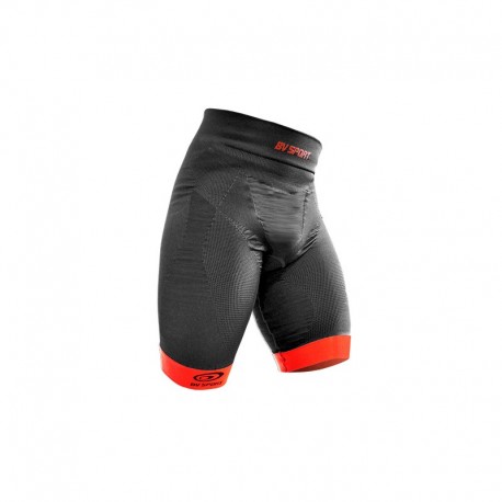 Bv Sport Pantaloncino CSX Nero Rosso