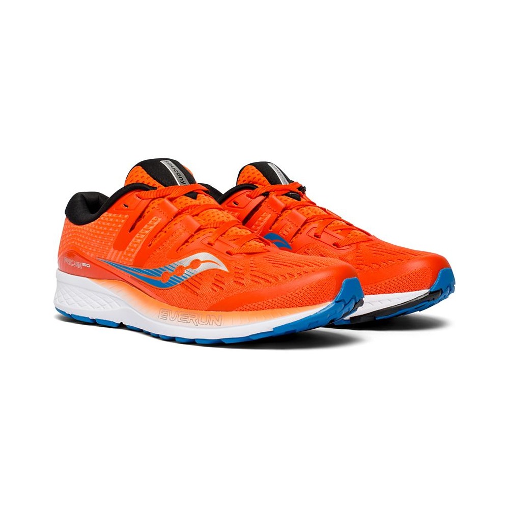 saucony ride 8 bambino arancione