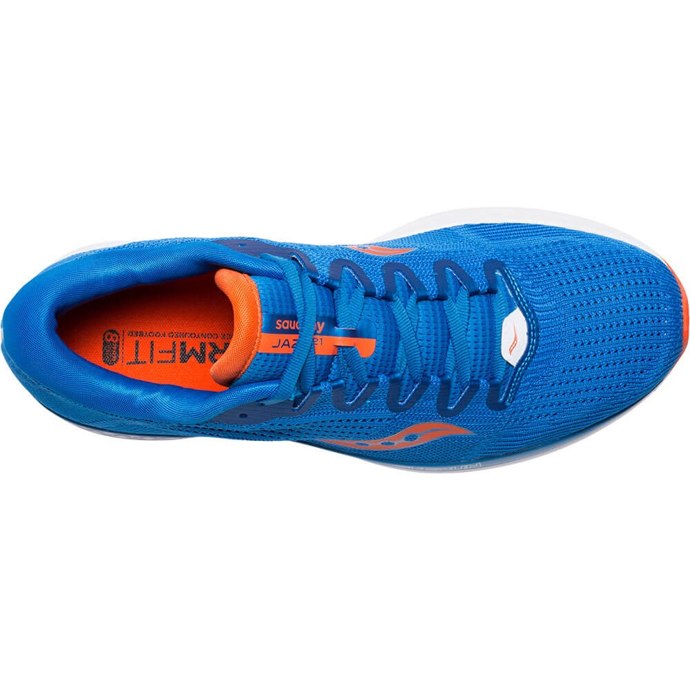 saucony blu e arancione