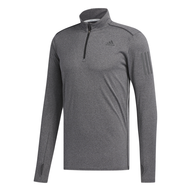 ADIDAS maglia running manica lunga response zip grigio uomo - Acquista  online su Sportland