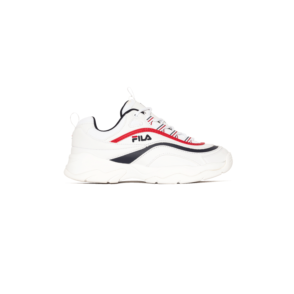 fila ray low bianche