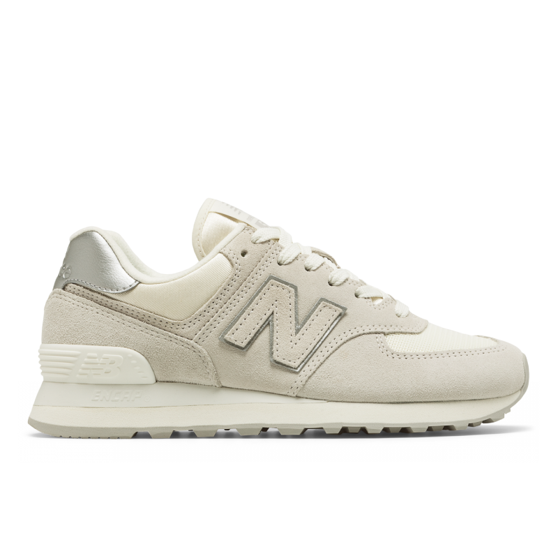 new balance 574 bianco