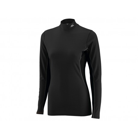 Mizuno Bt T-Shirt Ml Run Lupetto Middleweight Nero Donna