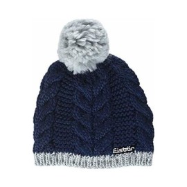 Eisbar Berretto Kiana Pompon Blu Grigio Donna