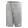 ADIDAS short 3 stripes grigio uomo