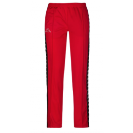 Kappa Pantalone Polsini Snap Rosso Donna