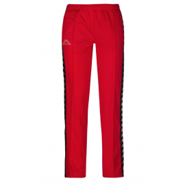 Kappa Pantalone Polsini Snap Rosso Donna