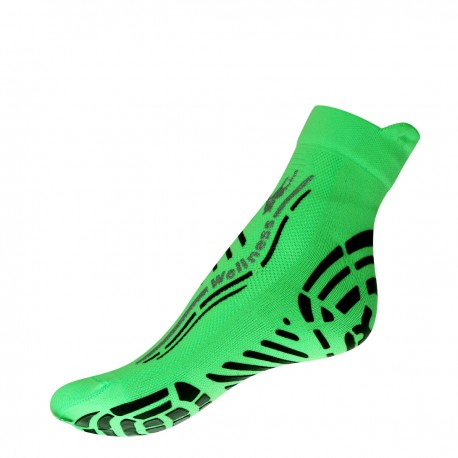 R-Evenge Calze Palestra Wellness Verde Fluo Argento Uomo