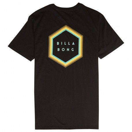 Billabong T-Shirt Mare Back Logo Nero Uomo
