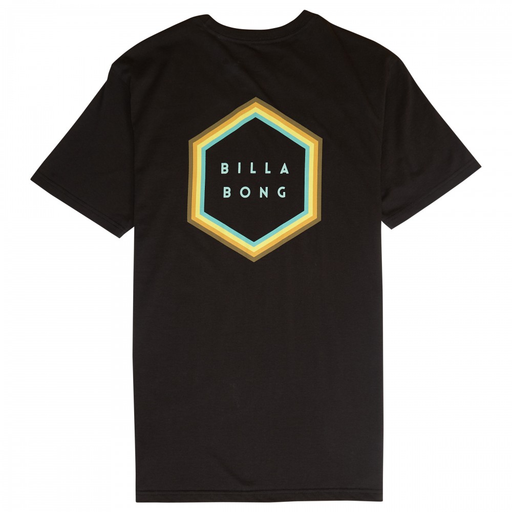 Image of Billabong T-Shirt Mare Back Logo Nero Uomo XL