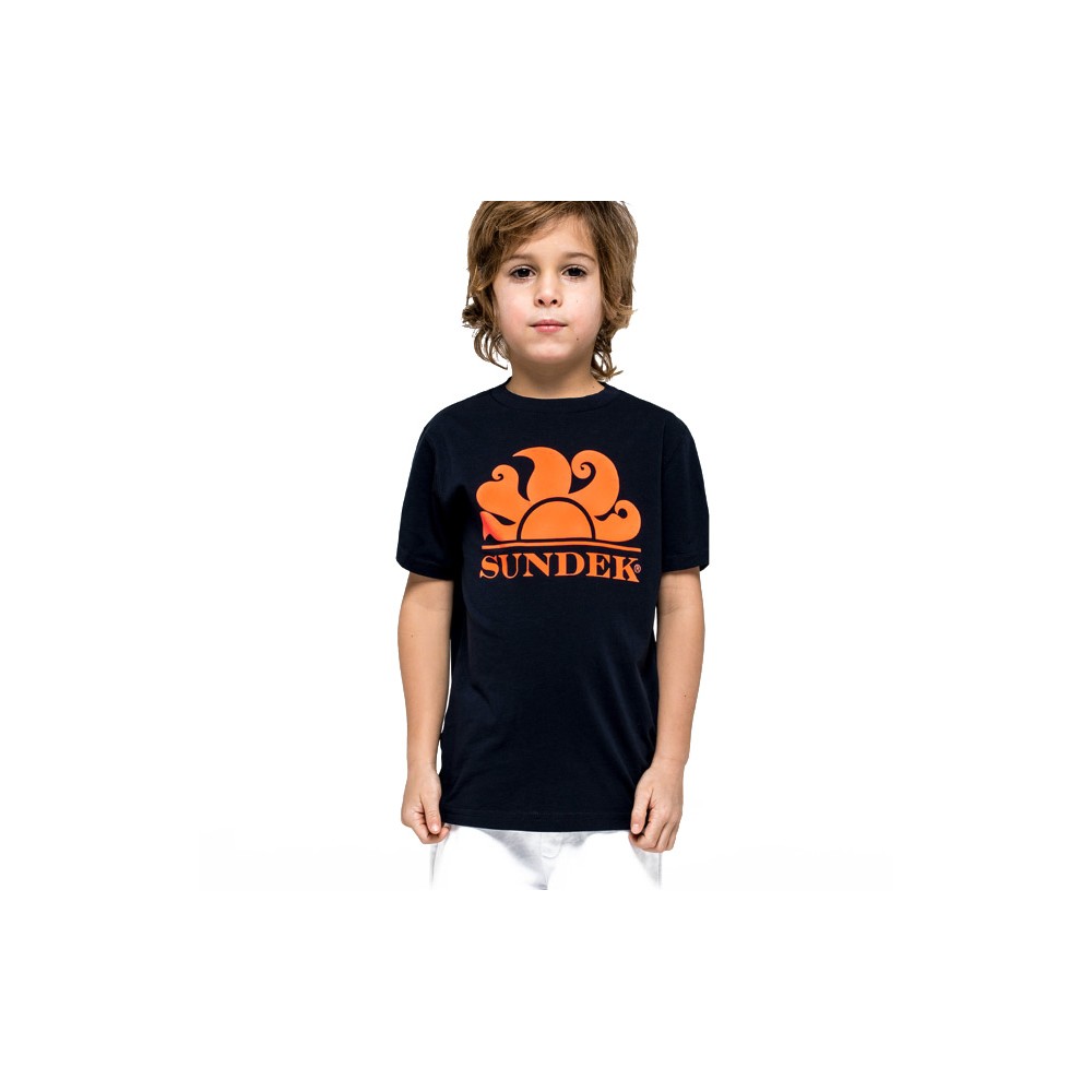 Sundek T-Shirt Mare Logo Tinta Unita Blu Bambino - Acquista online su  Sportland