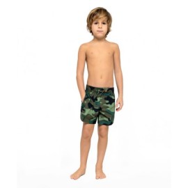 Sundek Costume Boxer Con Elastico Verde Camou Bambino