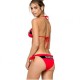 Sundek Costume Slip Logo Rosso Donna