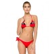 Sundek Costume Slip Logo Rosso Donna