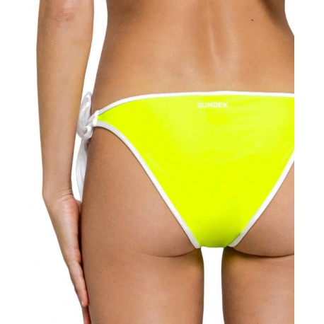 Sundek Costume Slip Alto Giallo Fluo Donna