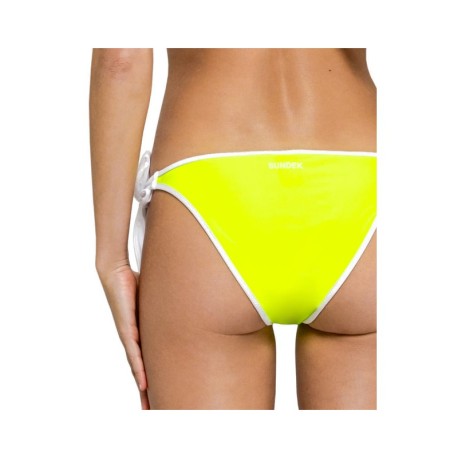 Sundek Costume Slip Alto Giallo Fluo Donna