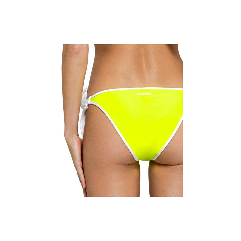 Image of Sundek Costume Slip Alto Giallo Fluo Donna 42