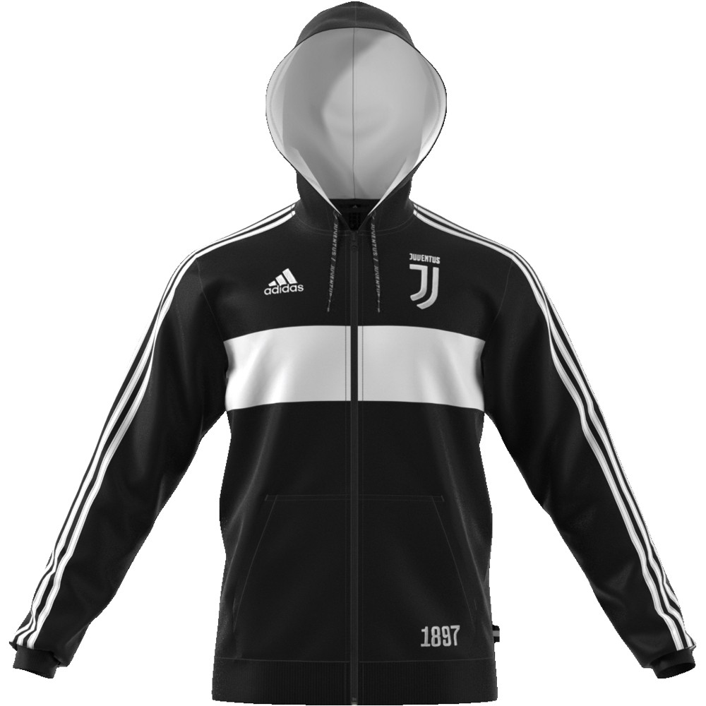 felpa nera juventus adidas