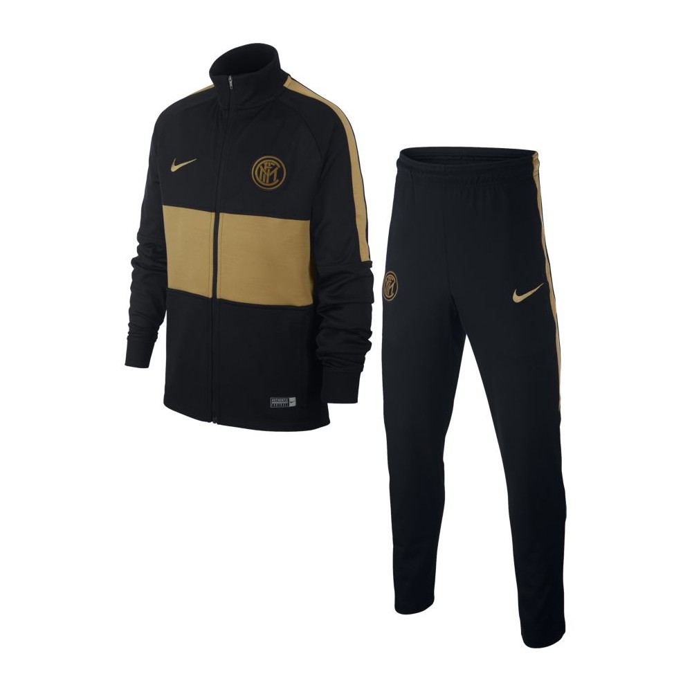 Nike Tuta Calcio Inter Strike Nero Oro Ragazzo - Acquista online su  Sportland