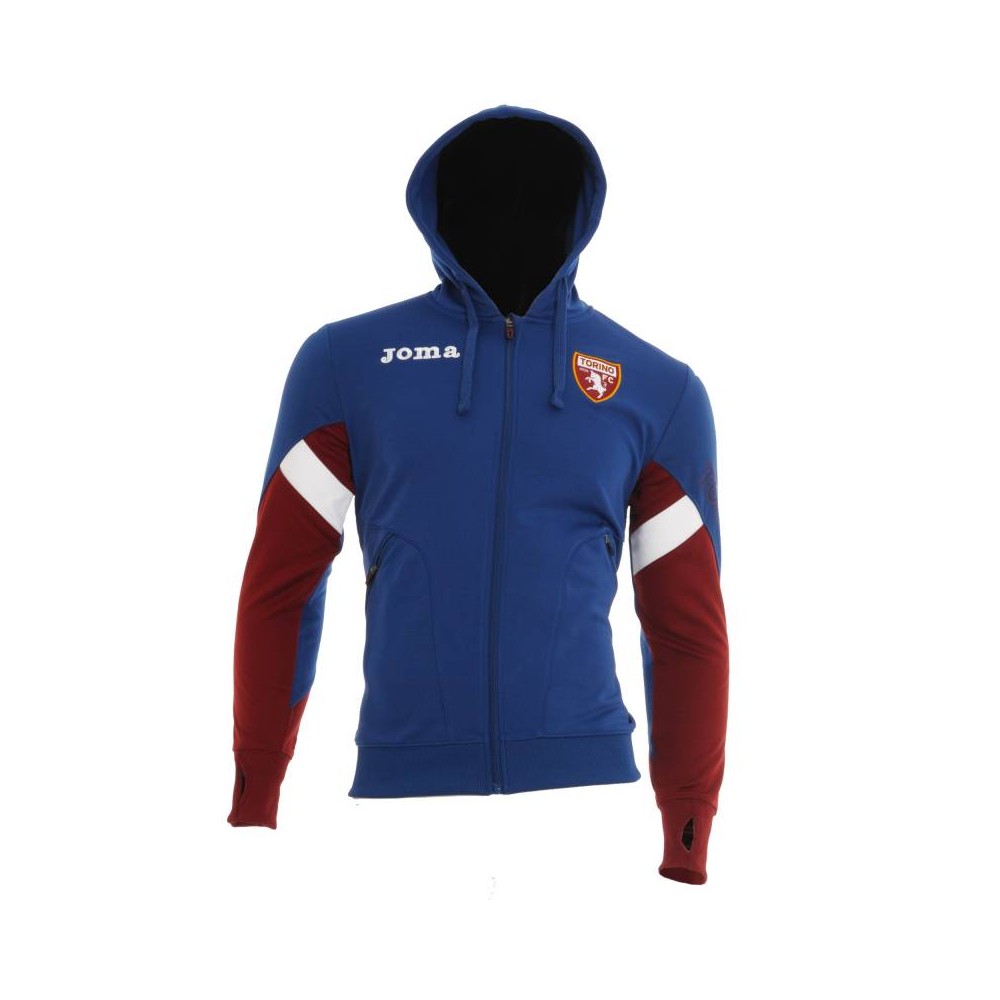 Joma Felpa Cappuccio Hotel Torino 2020-21 Navy Tempo Libero Licenza Ufficiale