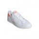 ADIDAS originals sneakers stan smith lea bianco arancio donna