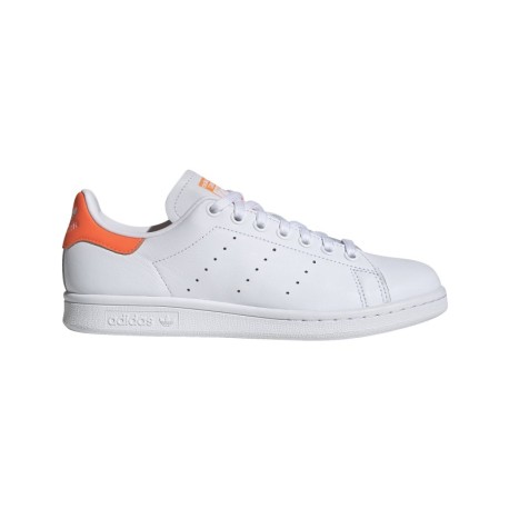 ADIDAS originals sneakers stan smith lea bianco arancio donna