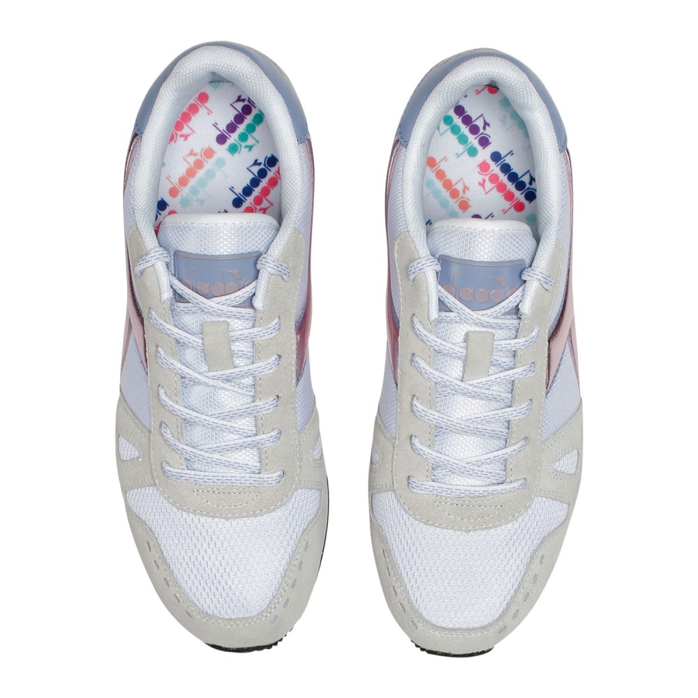 Diadora Sneakers Simple Run Bianco Rosa Donna - Acquista online su Sportland