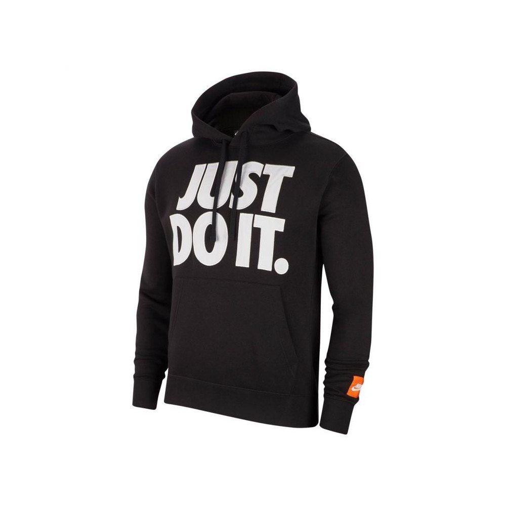 Nike Felpa Palestra Con Cappuccio Just Do It Nero Uomo - Acquista online su  Sportland