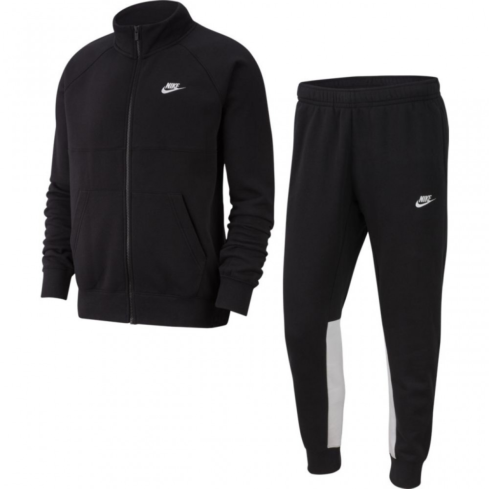 Nike Tuta Sportiva Full Zip Senza Cappuccio Nero Uomo - Acquista online su  Sportland