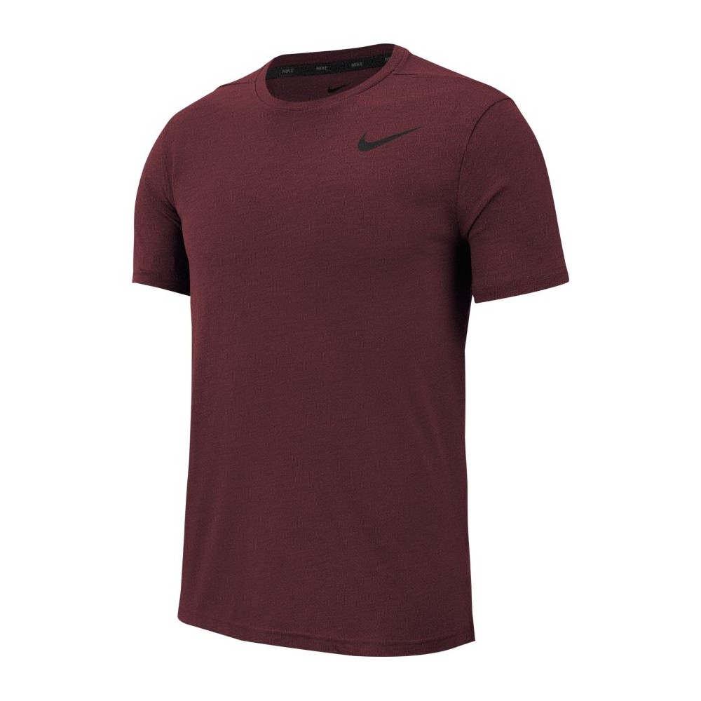 Nike Maglietta Palestra Logo Piccolo Bordeaux Uomo - Acquista online su  Sportland