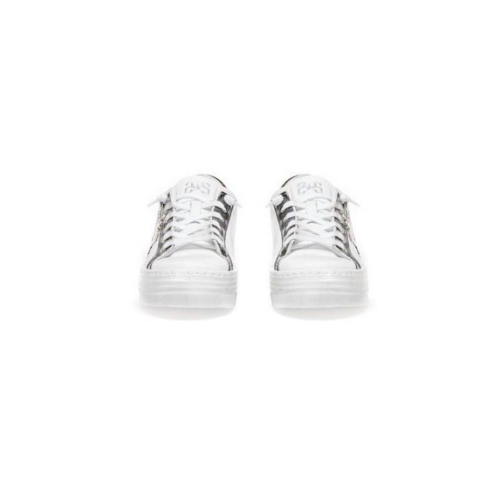 2stars Sneakers Platform Argento Donna