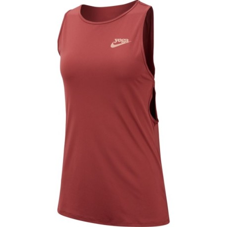 Nike Tank Yoga Bordeaux Donna