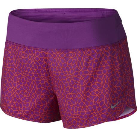 Nike Short Rival 3 Run Fucsia Print Donna