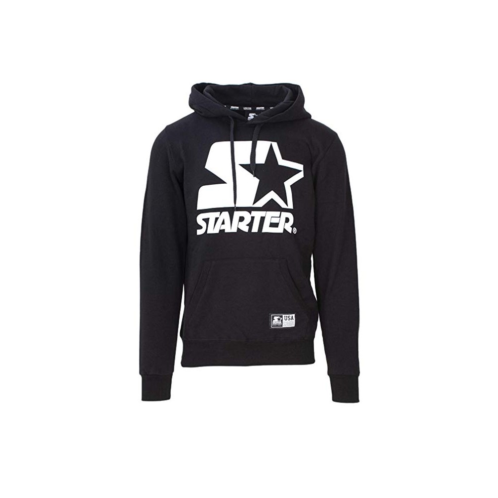 Starter Felpa Palestra Con Cappuccio Logo Nero Uomo - Acquista online su  Sportland