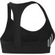 ADIDAS reggiseno sportivo righe di lato nero donna