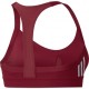 ADIDAS reggiseno sportivo righe di lato bordeaux donna